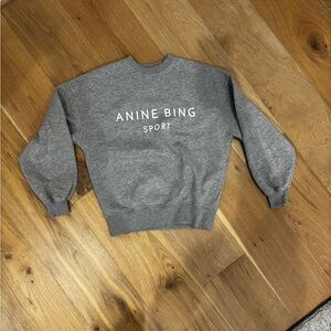 Anine Bing Sport Heather Gray Pullover